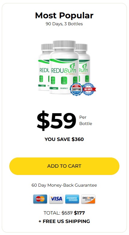 ReduBurn 3 Bottle Price